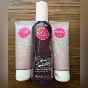 eos Caramel Cashmere Trio - Body Mist and Lotion Set